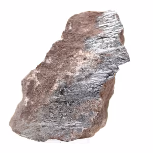 Pyrolusitkristallisation aus Marokko, Rohprobe