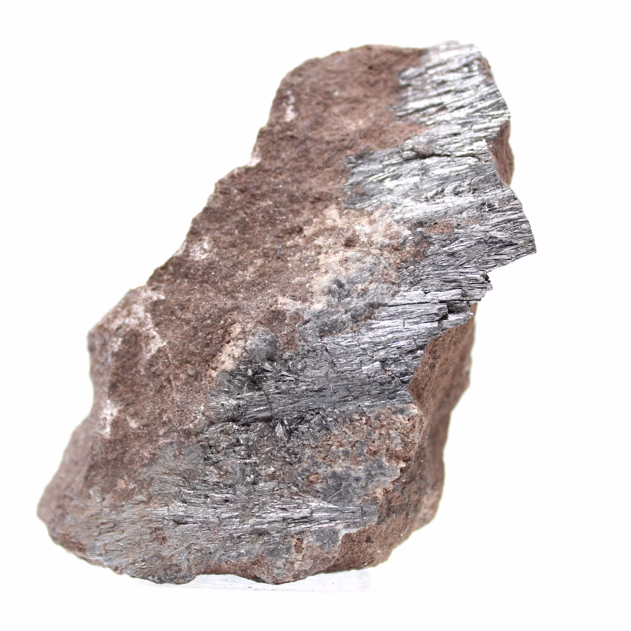 Pyrolusitkristallisation aus Marokko, Rohprobe