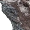 Pyrolusitkristalle auf Matrix, natürliches Gestein - 2