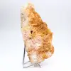 Natürliche Kristallisation von marokkanischem orangefarbenem Baryt - 1