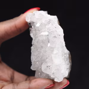 Rohquarz aus Marokko, Kristalle mit Goethit-Einschlüssen