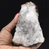 Quarzkristalle mit Goethiteinschlüssen, Marokko, Mineraliensammlung - 0