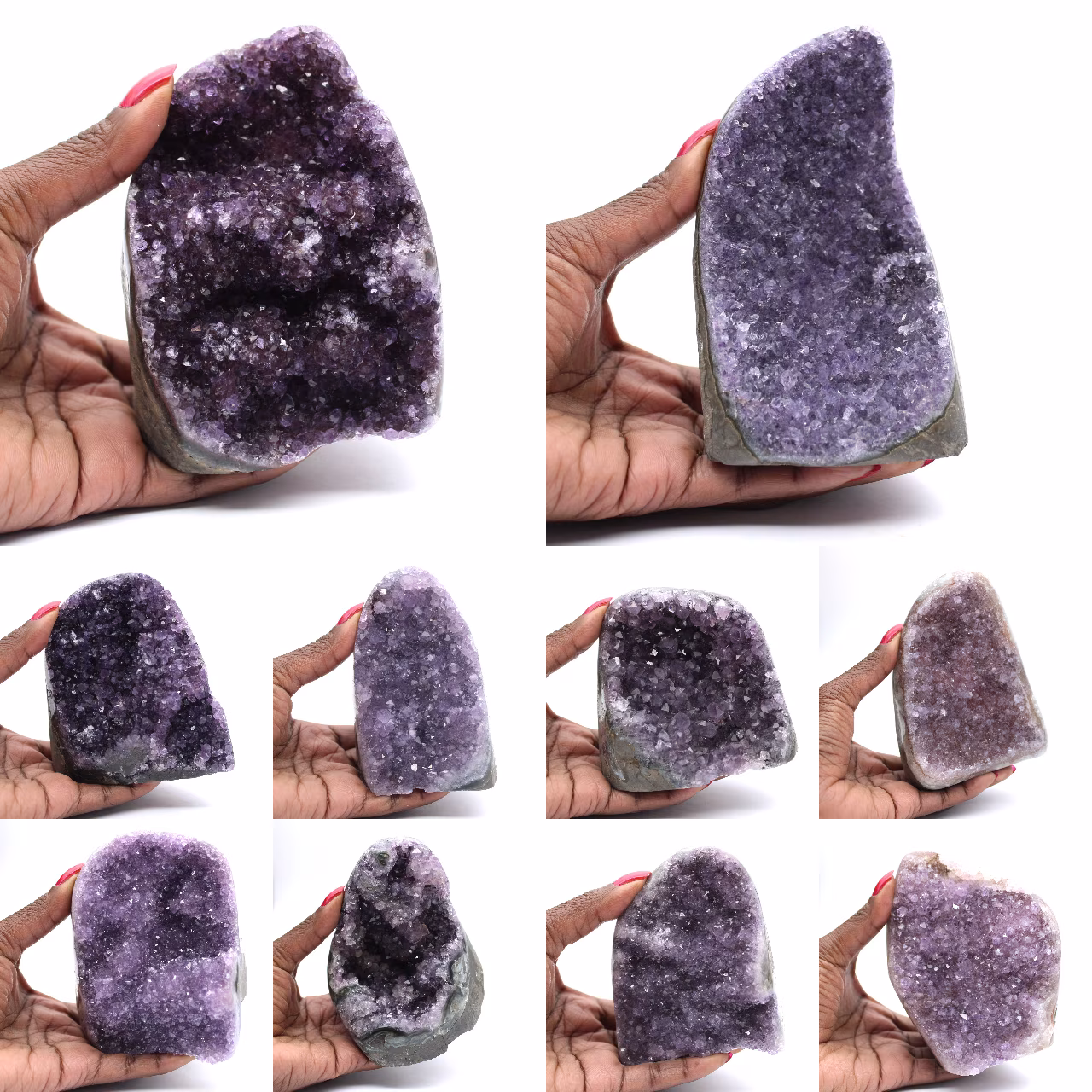 Brillante Amethyst-Druse – Natursteinkollektion