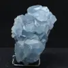 Madagassischer Celestin: Blaue Kristalldruse - 0