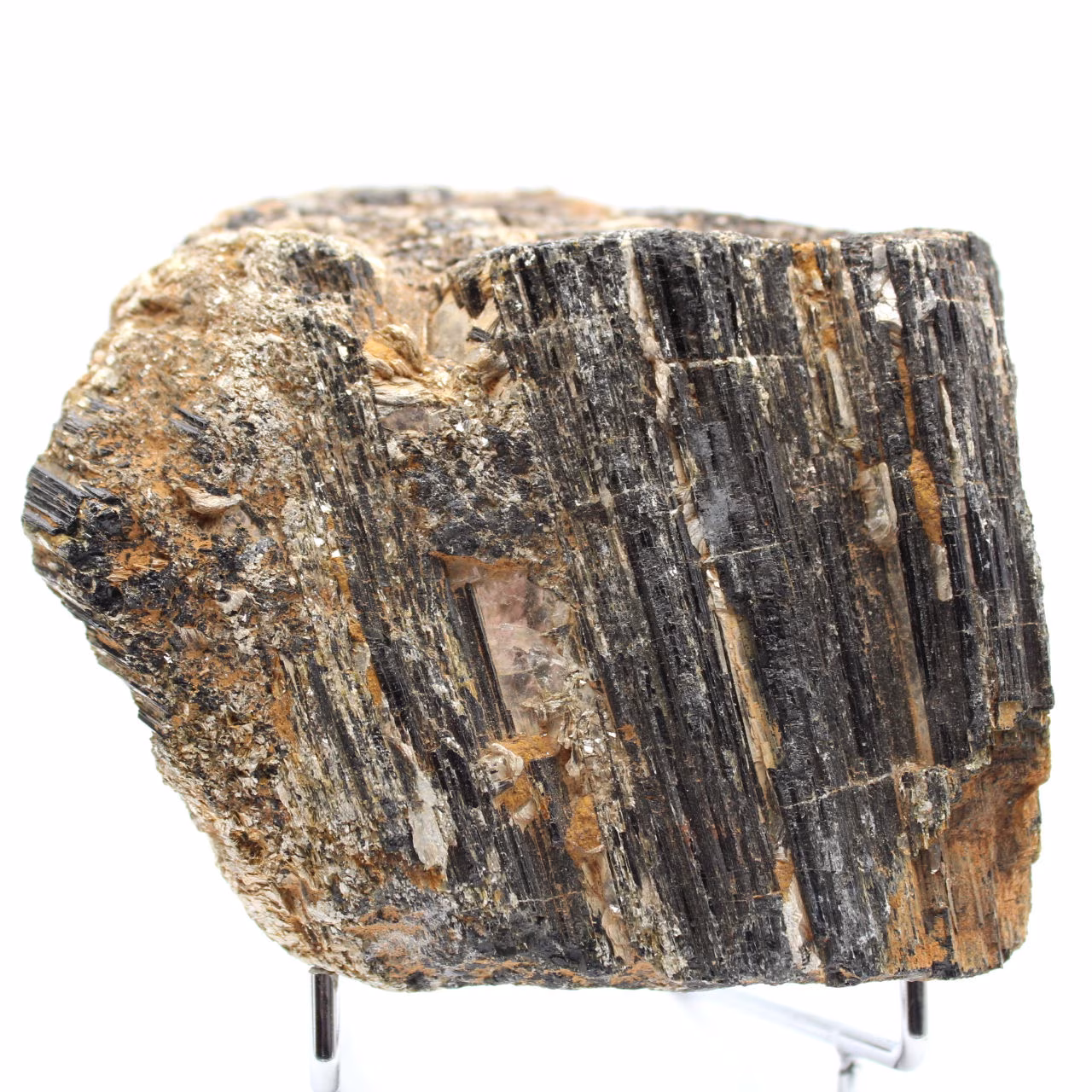 Massiver schwarzer Turmalin – natürlicher Block aus Madagaskar