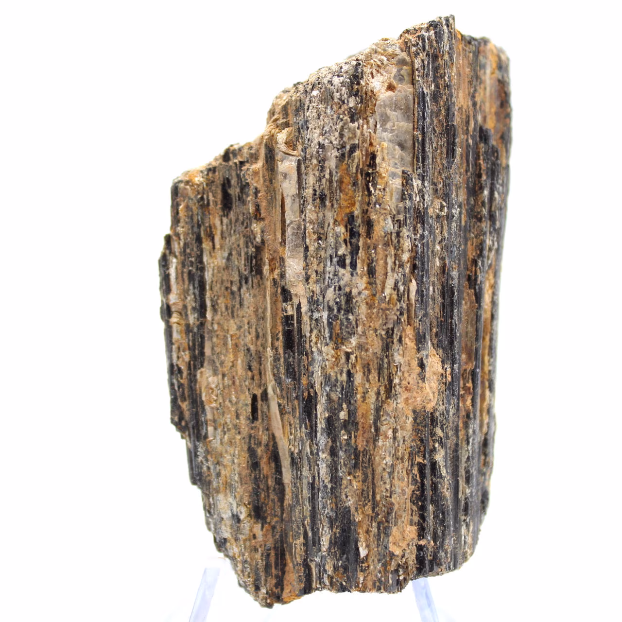 Roher schwarzer Turmalin aus Madagaskar – Tafelstein