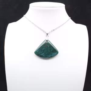 Anhänger aus blauem Madagaskar-Apatit – Glasglanz