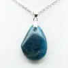 Anhänger aus blauem Apatit aus Madagaskar – Authentische Mineralogie - 2