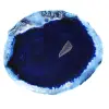 Brasilianische blaue Achatscheiben zur Mineraliendekoration - 1