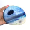 Geschnittener blauer Achat aus brasilianischen Lagerstätten - 0