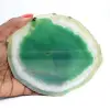 Grüne Achatscheibe – Mineraliensammlung Brasilien 210 g - 3