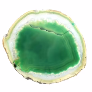 Grüne Achatscheibe – Mineraliensammlung Brasilien 210 g