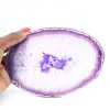 Scheibe aus violettem Achatmineral – Herkunft: Brasilien - 3