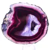 Große Scheibe brasilianischer violetter Achat für den Innenbereich - 0