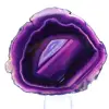 Achat-Scheibe zum Sammeln, künstliche violette Farbe - 0