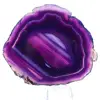 Achat-Scheibe zum Sammeln, künstliche violette Farbe - 1