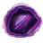 Achat-Scheibe zum Sammeln, künstliche violette Farbe