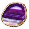 Natursteinobjekt: Scheibe aus violettem Achat - 1