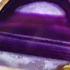 Natursteinobjekt: Scheibe aus violettem Achat - 2