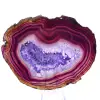 Brasilianischer Achat, violette Ziersteinscheibe - 0