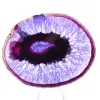 Kleine dekorative Scheibe aus brasilianischem violettem Achat - 1