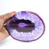 Kleine dekorative Scheibe aus brasilianischem violettem Achat - 3