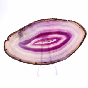 Violette Achat-Mineralienplatte, brasilianischer Herkunft