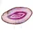 Violette Achat-Mineralienplatte, brasilianischer Herkunft