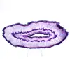 Helle Achatscheibe, violetter Schimmer, zur Dekoration - 1
