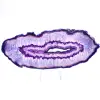 Mineralienverzierung: Scheibe brasilianischer violetter Achat - 0