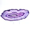 Mineralienverzierung: Scheibe brasilianischer violetter Achat - 1
