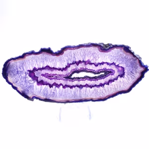 Mineralienverzierung: Scheibe brasilianischer violetter Achat