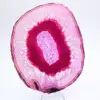 Ausschnitt aus poliertem, rosa gefärbtem Achat - 1