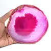 Scheibe gefärbten rosa Achats für die Sammlung - 3