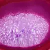 Dekorative Scheibe aus gefärbtem rosa Achat - 2