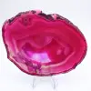 Rosa getönte Scheibe aus brasilianischem Achat - 1