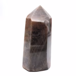 Dunkles Mikroklin-Mineralienprisma – Schwarzer Mondstein