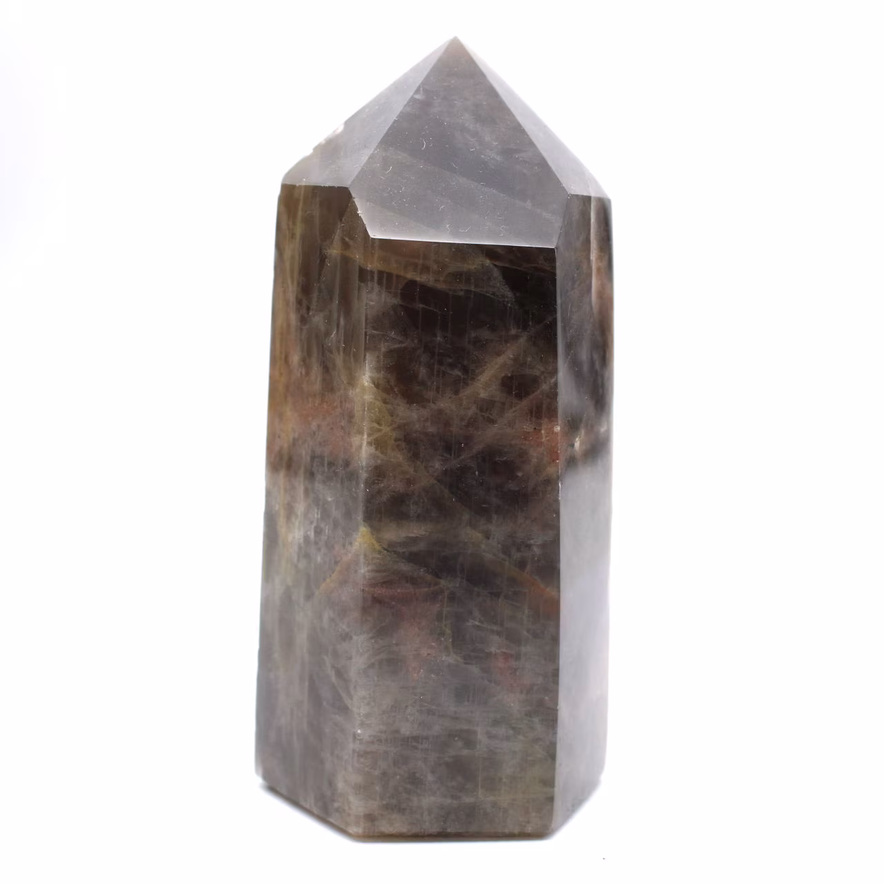 Madagaskar-Mikroklinprisma – Schwarzer Mondsteinschrank
