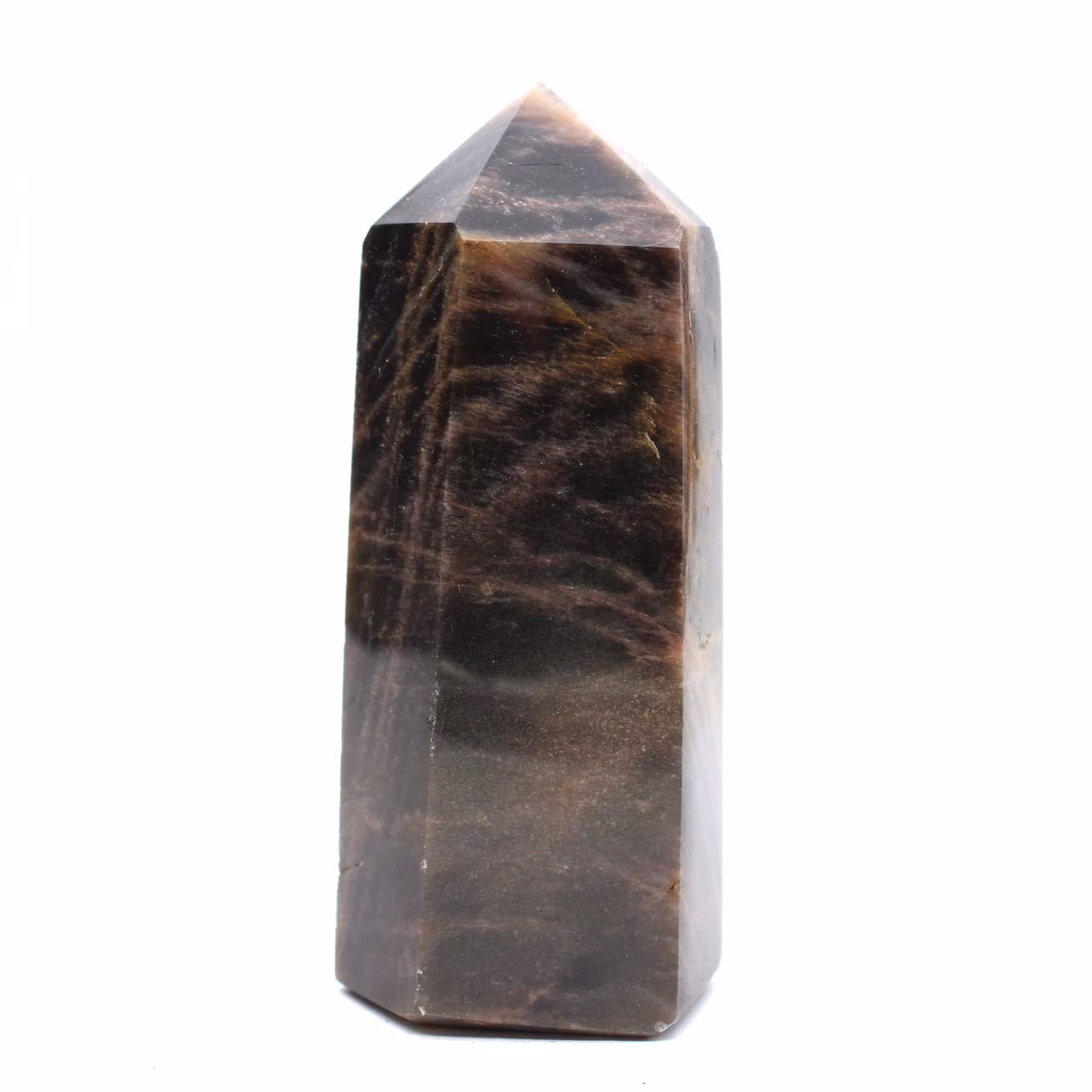 Schwarzer Mondsteinprisma – Sammler-Mikroklinfeldspat