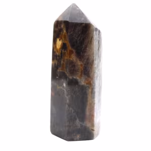 Madagassisches Mikroklinprisma – Schwarzer Mondstein