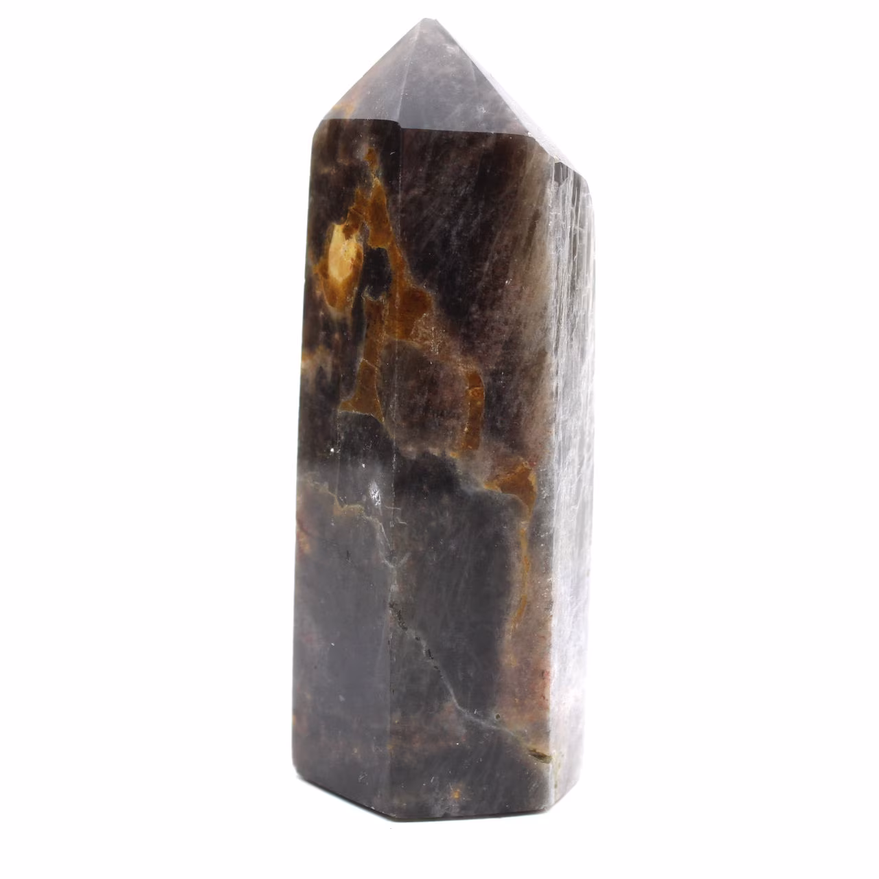 Madagassisches Mikroklinprisma – Schwarzer Mondstein
