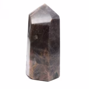 Schwarzer Mondsteinprisma – Kalibrierter Madagaskar-Mikroklin