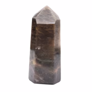 Regelprisma in Mikroklin - Schwarzer Mondstein für Vitrine