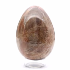 Schwarzes Mondstein-Ei 355 g - Madagaskar