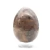 Schwarzes Mondstein-Mikroklin-Ei - 2