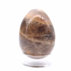 Schwarzes Mondstein-Ei 100 g