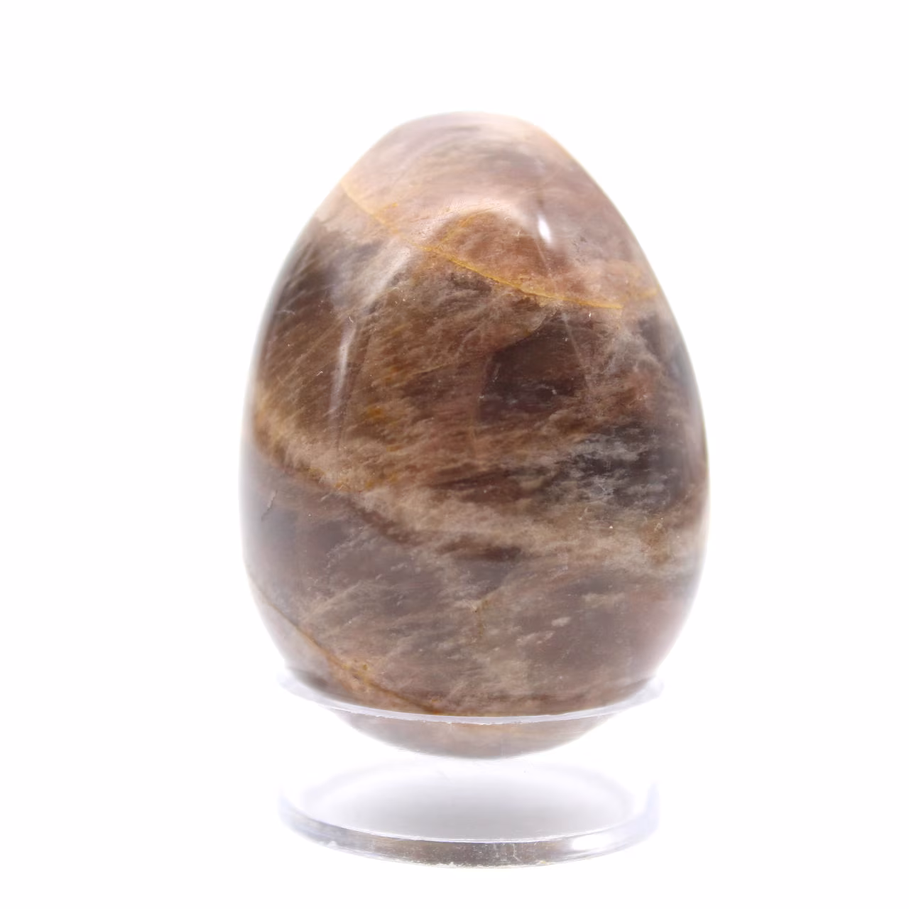 Schwarzes Mondstein-Ei 100 g