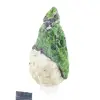 Rohchromdiopsid auf einem Sockel aus finnischem Naturstein, 70 g - 4