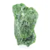 Rohprobe von finnischem Chromediopsid auf einem Sockel, 60 g - 0
