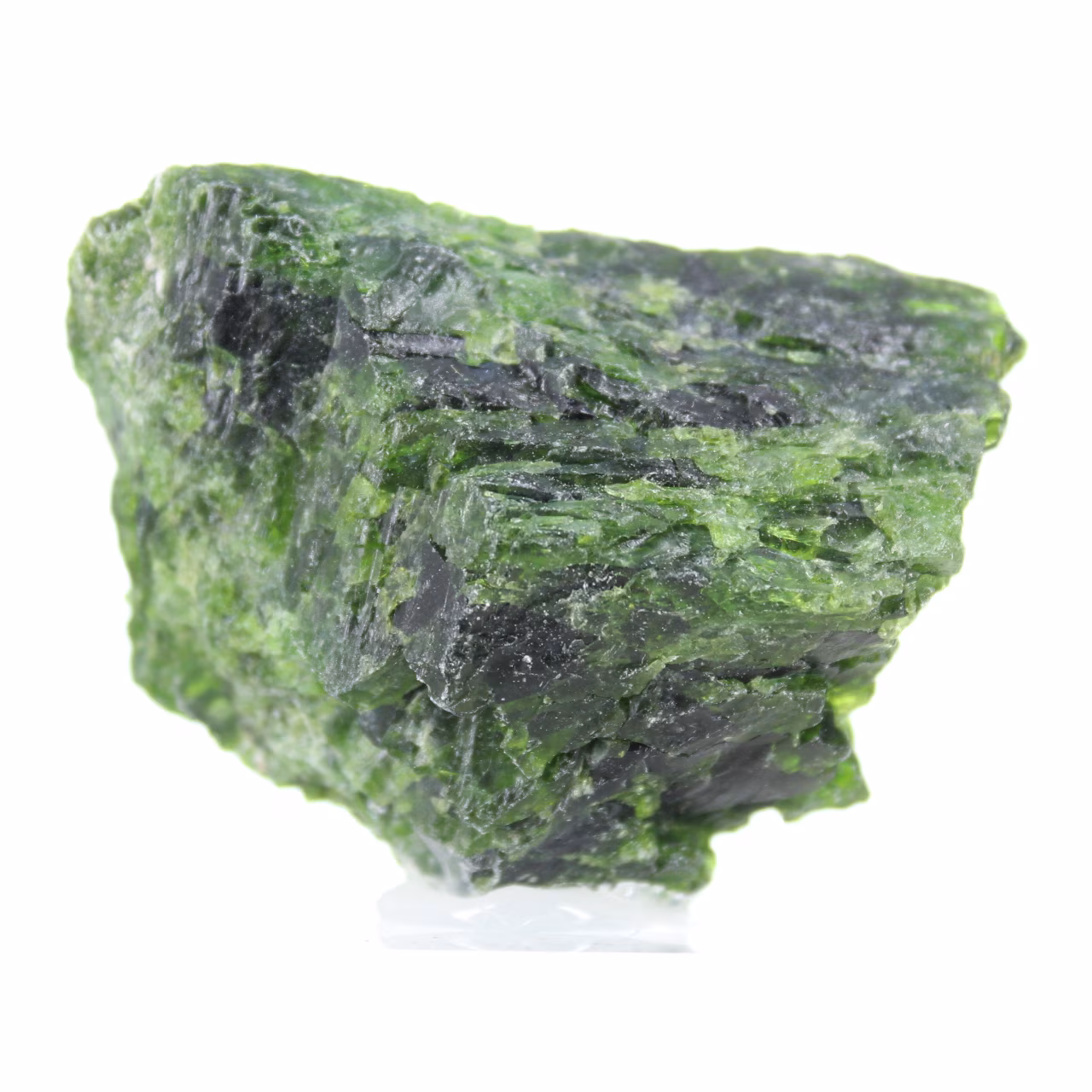 Rohes Chromediopsid, grünes Sammlermineral, Finnland, 80 g